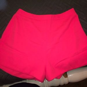 Neon Pink High Waisted Shorts